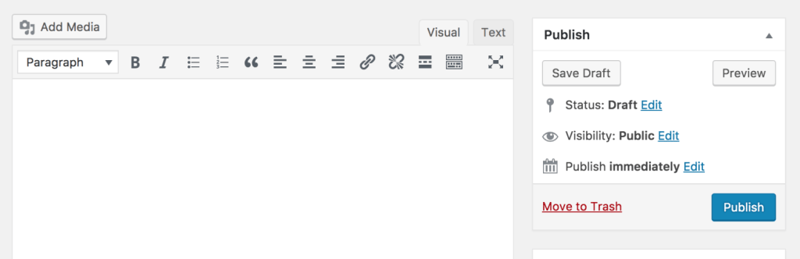 wordpress wysiwyg
