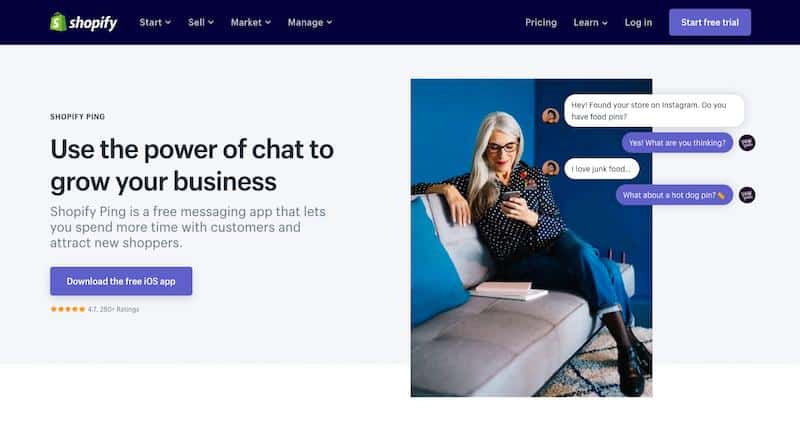 Shopify Ping App