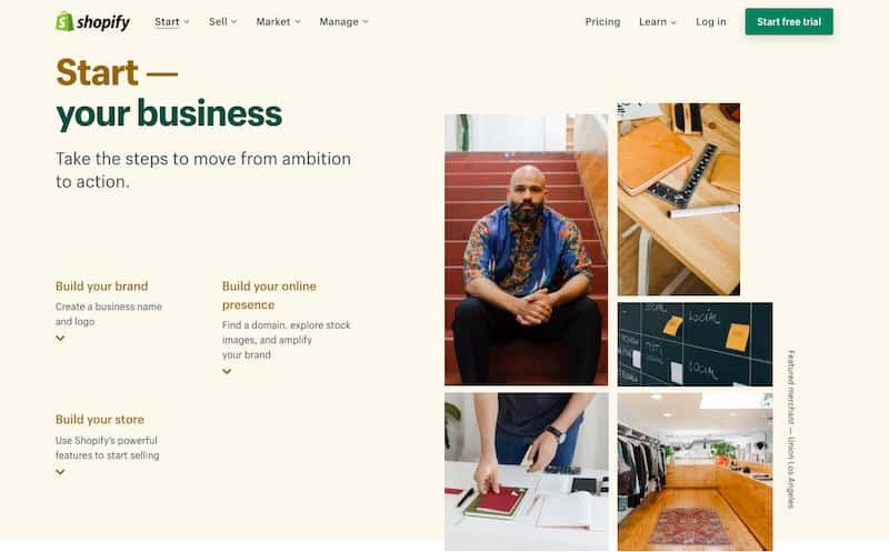 Shopify Zacznij swój biznes