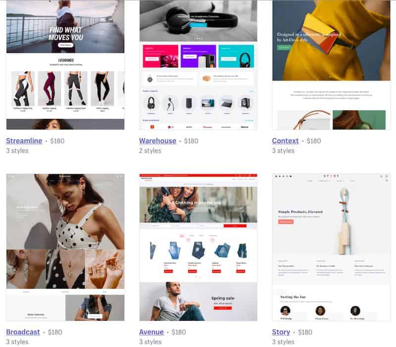 Motywy Shopify