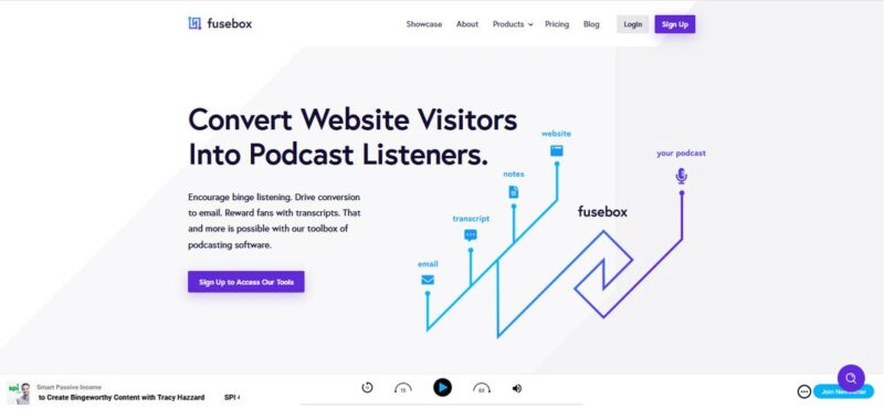 Fusebox - witryny hostingowe podcastów