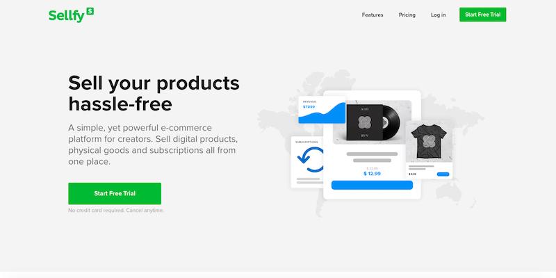 Platforma e-commerce Sellfy