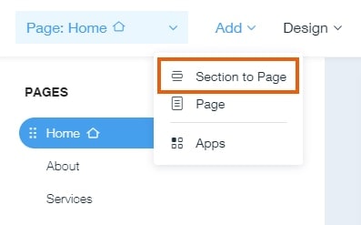 Adding new page