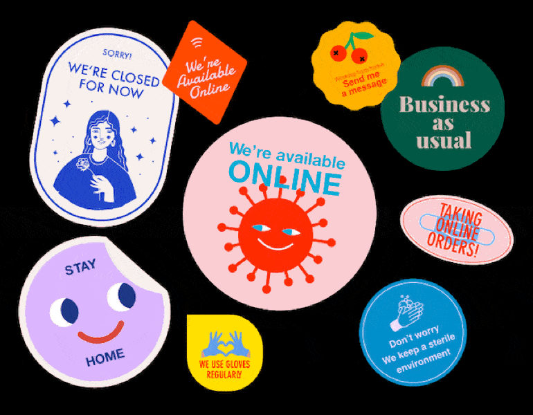 Wix COVID badges